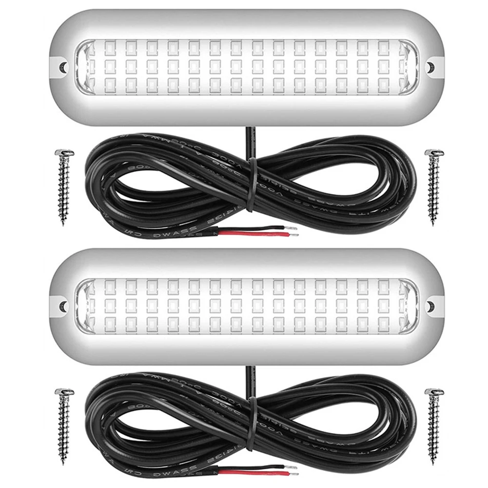 Luz subacuática para yate de 42LED, luz de navegación marina de acero inoxidable, luz de ancla de 10-30V, accesorios impermeables IP68 para yate y barco