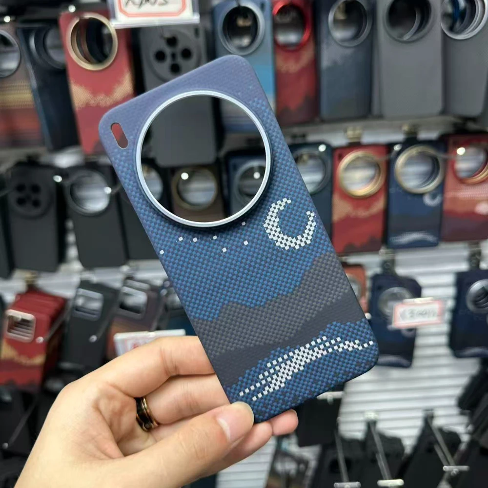 

Магнитный чехол для attract для vivo x300/vivo x300 pro, кевларовый, арамидный, из углеродного волокна, тонкий, легкий, чехол из арамидного волокна, черный, тонкий