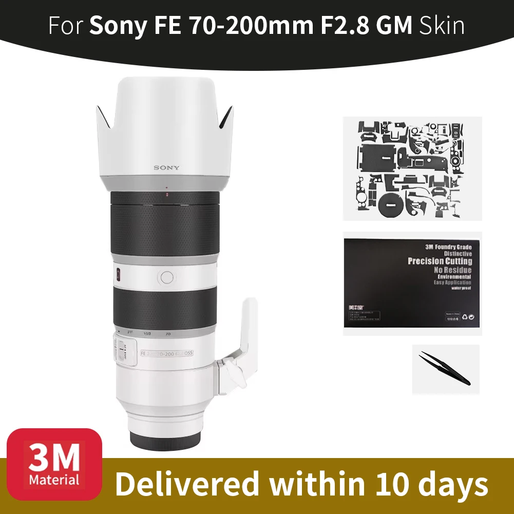 

Для Sony 70 200 мм кожа Sony FE 70-200 мм F2.8 GM кожу объектива камеры против царапин наклейка на объектив камеры защитная пленка больше цветов