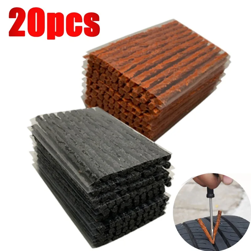 Auto VacuumTire Repair Strip Car Motorcycle Bike Tyre Tubeless Tire Repair Strips for Tyre Puncture Emergency 5/10/20pcs