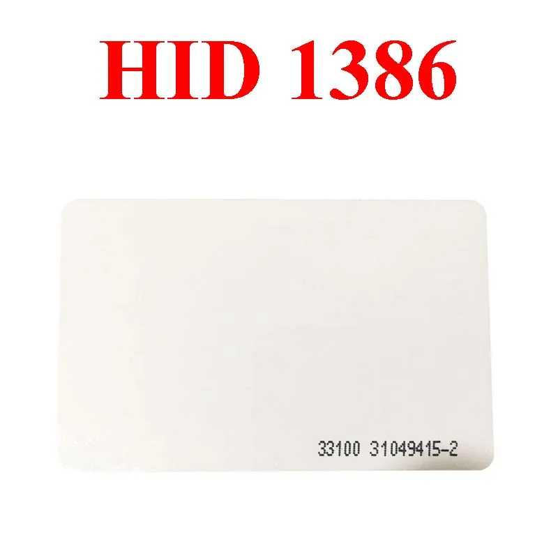 5/10Pcs HID Corporation 1386 ISOProx II PVC Gloss Finish Imageable Proximity Access Card 125KHz 26Bit Thin Card Tag Rewritable