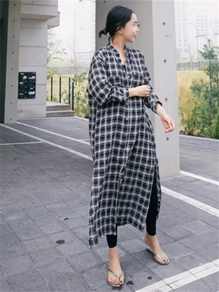 Mùa Hè Mới Áo Đầm 2021 Áo Đầm Kẻ Sọc Nữ Vintage Đầm Maxi Đảng Oversize Đi Biển Nữ Áo Khoác Sang Trọng Hứa