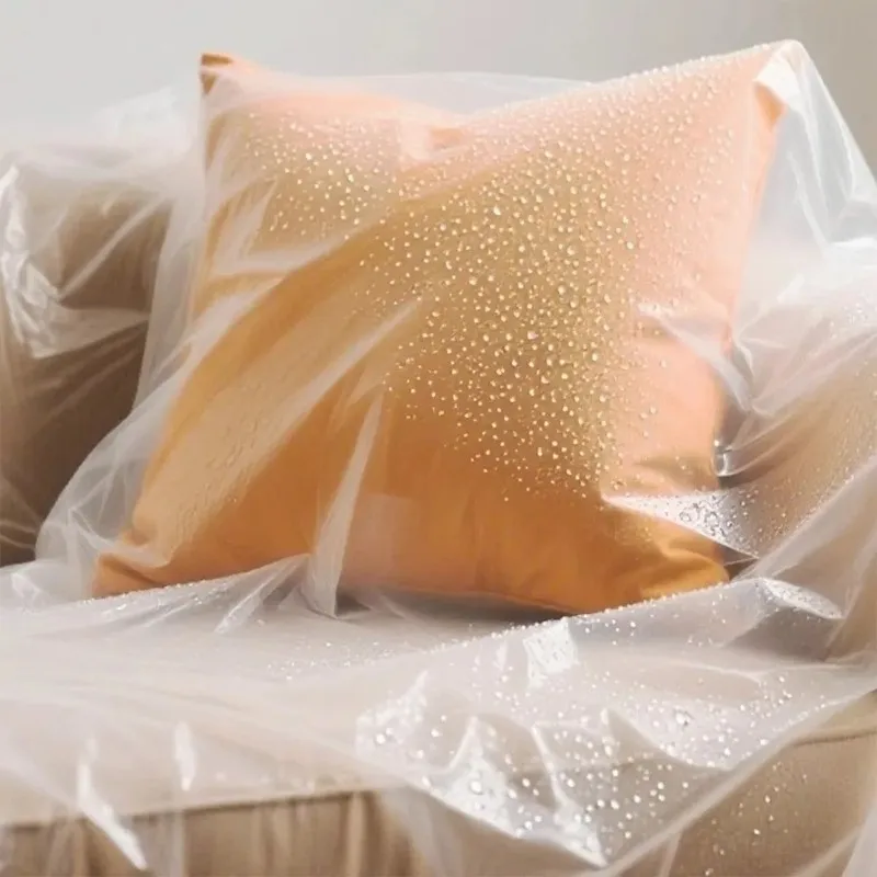 240x390cm Disposable Transparent PE Furniture Dust Cover Waterproof Elastic Bundle Mouth Bed Dust Cover New