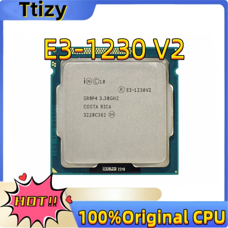 Xeon E3 1230 V2 3.3GHz 4-Core CPU Processor SR0P4 LGA 1155