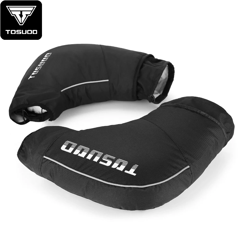 TOSUOD Handle Cover for Winter Warm and Waterproof Universal Battery Motorcycle Gloves, Windproof Thick Cotton Handguard