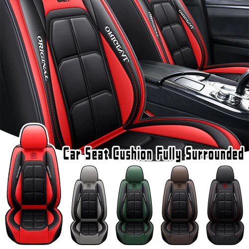 Imagen 2 del producto 2025New Funda de lujo para asiento de coche de cuero Pu, funda protectora Universal todo incluido para asiento delantero de coche para las cuatro estaciones