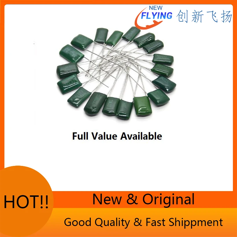 20PCS 2A334J 2A474J 150/220/330/470NF 0.15/22/33/47 미크로포맷 2G103J 400V 0.01 미크로포맷 폴리에스테르 필름 커패시터 100V 10NF 2A154J 2A224J
