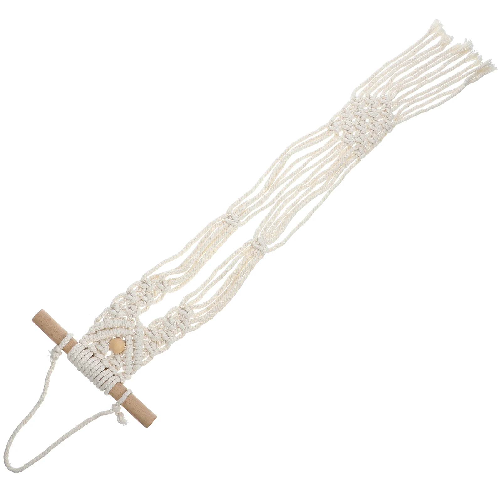 

Bohemian Wall Cotton Rope Cotton Rope Hat Holder Macrame Hat Hanger Women ganizer Double Tier Storage Home Decor Bedroom