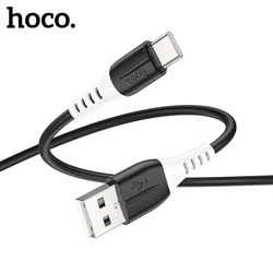HOCO USB Liquid Silicone Phone Charging Cable For iPhone 15 16 Pro Max 3A Type C Phone Wired Cord Data Transimission For Samsung