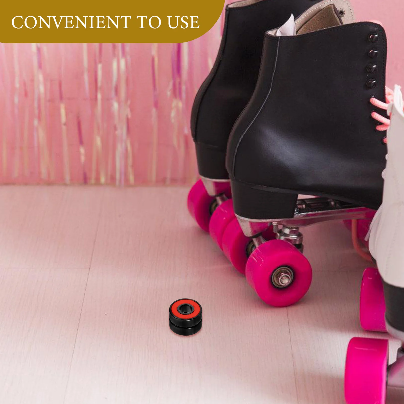 4 قطعة محامل لوح التزلج المعدنية عالية السرعة المتانة دوران سلس زلاجات عالمية Longboards الدراجات البخارية زلاجات دوارة عجلة