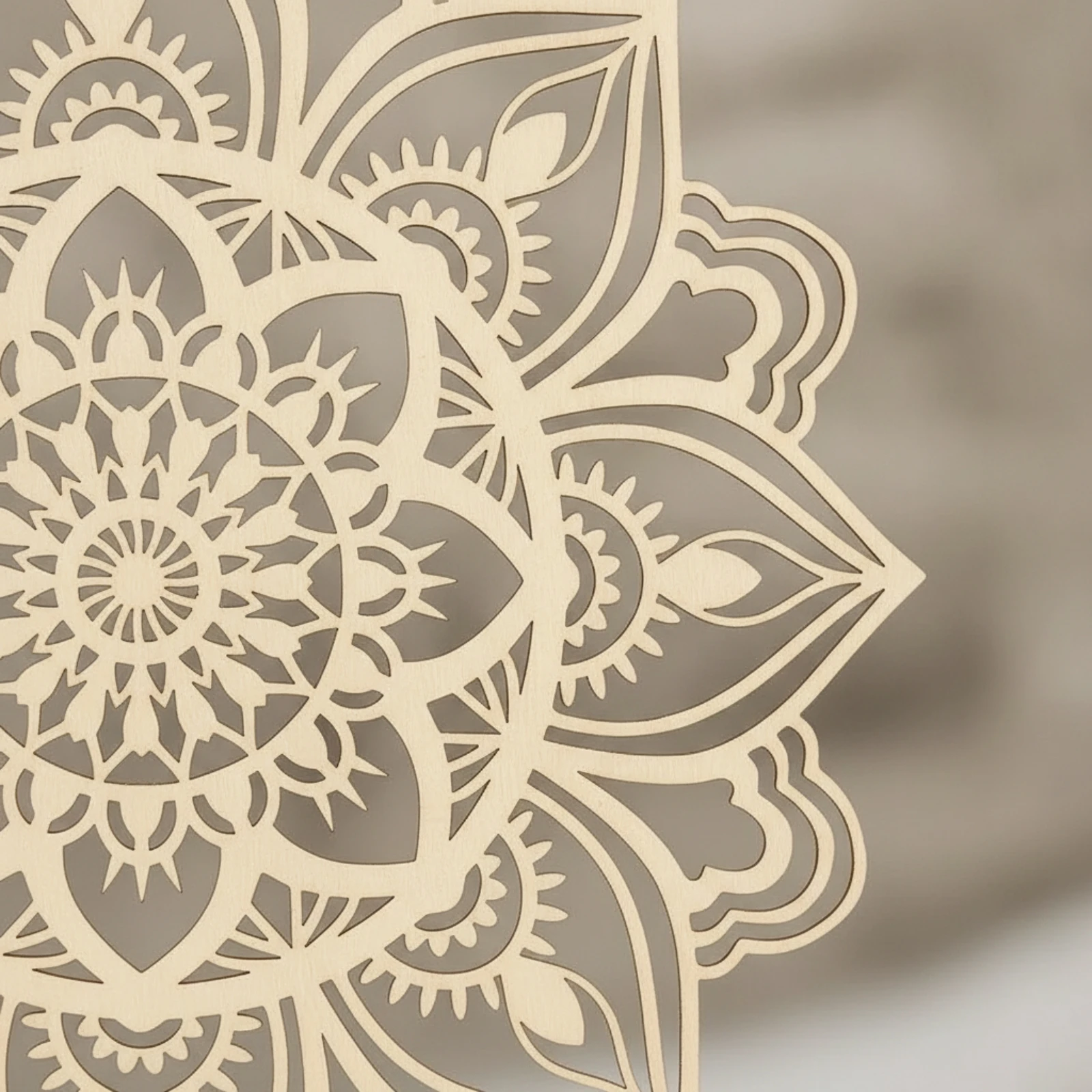 Mandala Wall Decor Boho Wooden Mandala Bohemian Eco-Friendly for Living Room, Bedroom