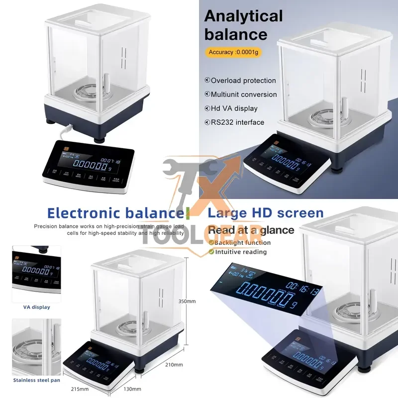 2026hotsale* Laboratory Equipment 520g/0.1mg Split - Type Analytical Balance Lab Scale Laboratory Precision Balance