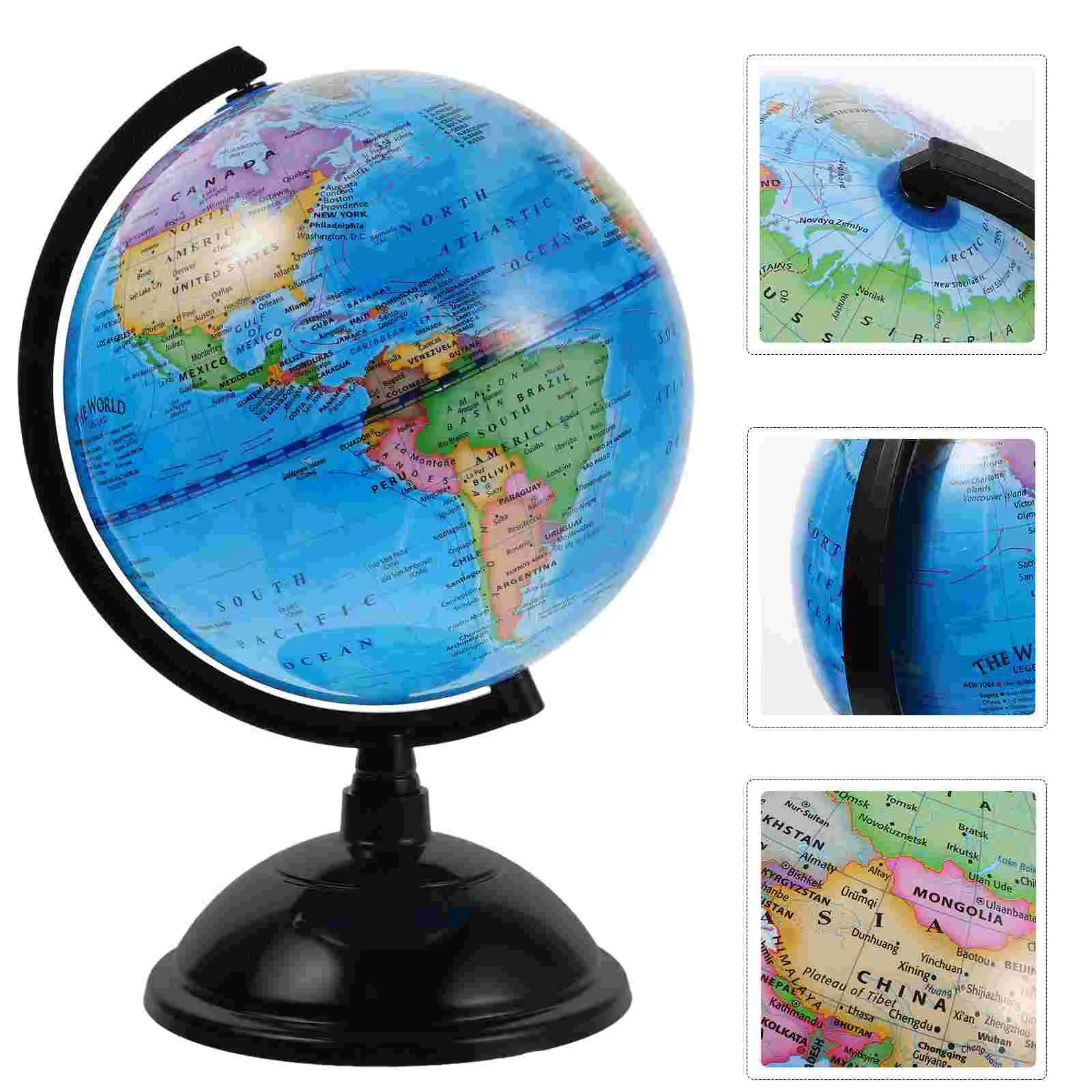 Globe Piggy Bank for Kids, Geographic World Globe Coin Holder, Desktop World Globe Money Saver, Cute Cash Coin Box for Office De