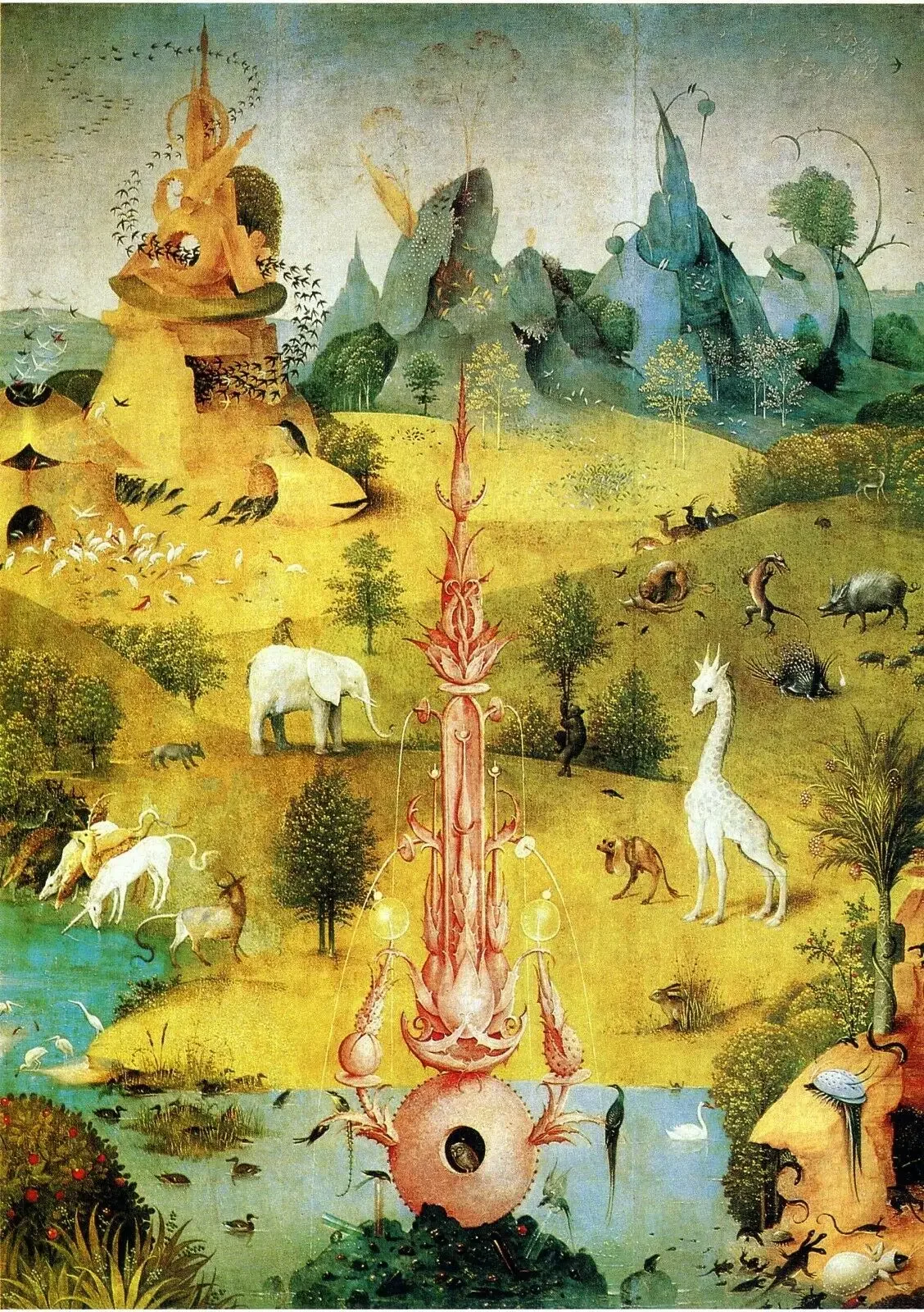 The Garden of Earthly Delights Hieronymus Bosch ,Art Picture Print Silk Poster ,Home Wall Decor