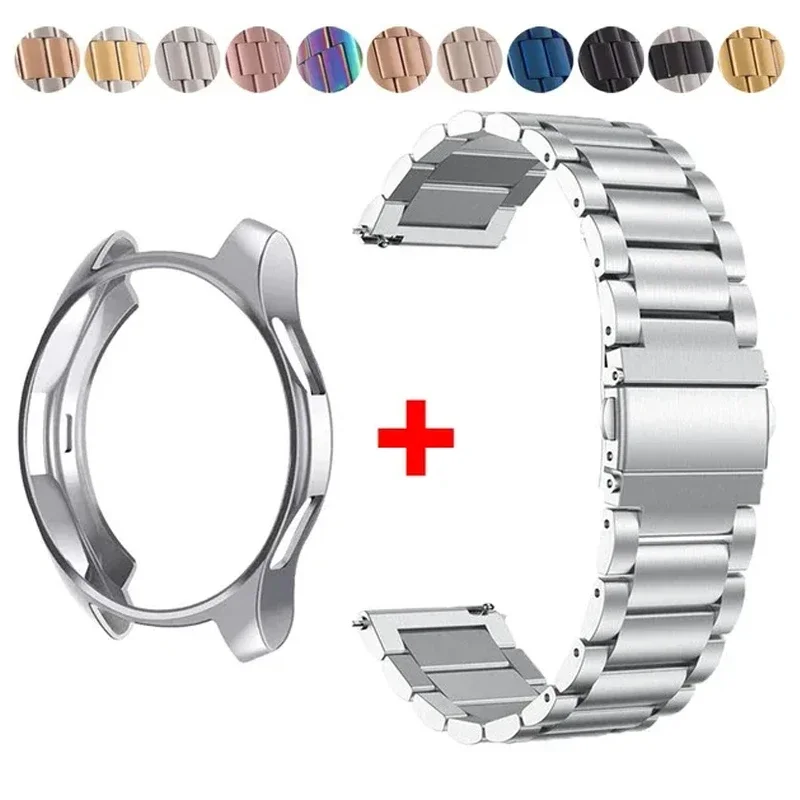 

Band+Case for Samsung Galaxy Watch 6 5 4 44mm 40mm Classic 46mm 42mm Stainless Steel Bracelet Galaxy Watch 3 5 Pro 41 45mm Strap