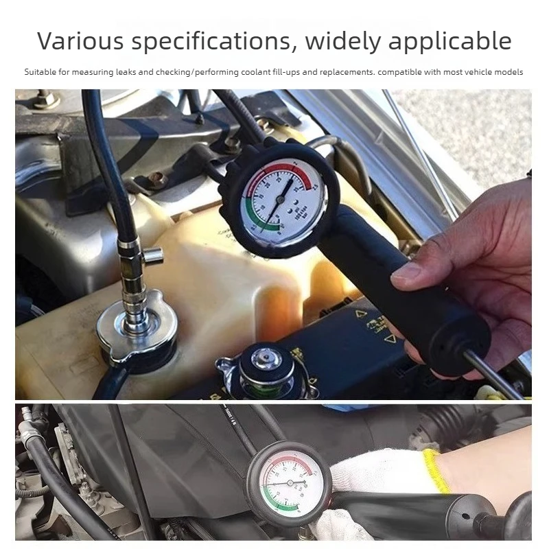 Car Water Tank Pressure Leak Detector Leak Tester Tool Antifreeze Coolant Vacuum Fill Pressure Changer Tool view 2