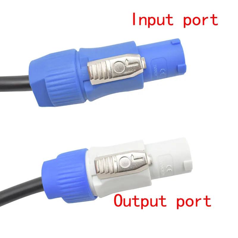 3P Aviation plug AC Power Cable for Beam Moving Head Light Beam 5R/7R Moving Head Light Extension Powercon Cable In And Out