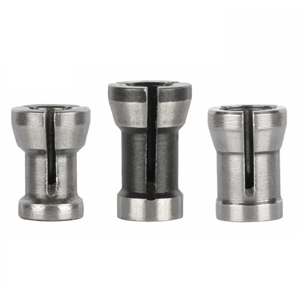 1/3pcs 6/6.35/8mm Collet Chuck High Precision Adapter Engraving Trimming Machine Router Milling Cutter Collet Chuck Power Tools