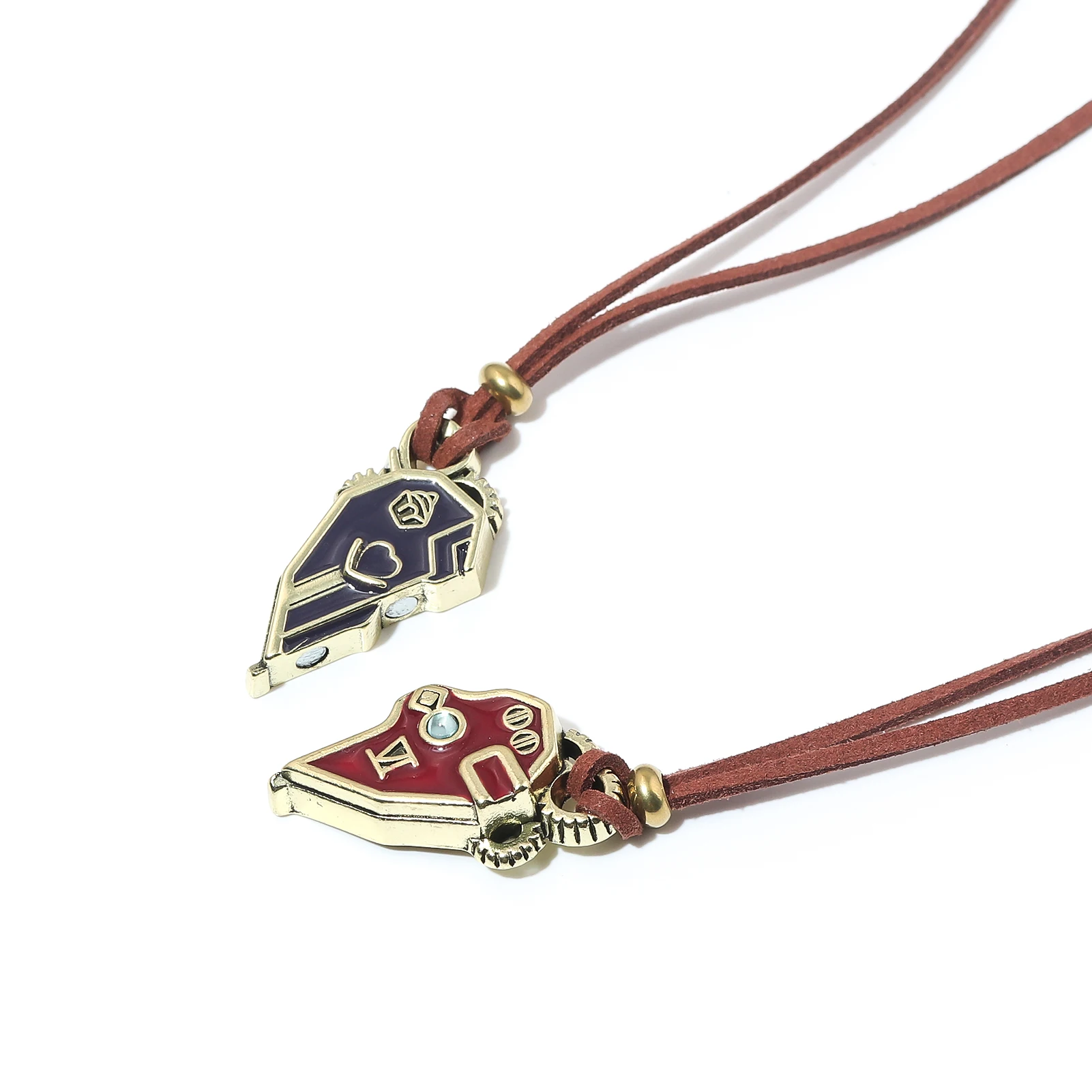Arcane Caitlyn Vi Necklace Cosplay Pendant for Men Women Game Disguise Magnet Lovers Chain Fantasy Halloween Custome Accessories