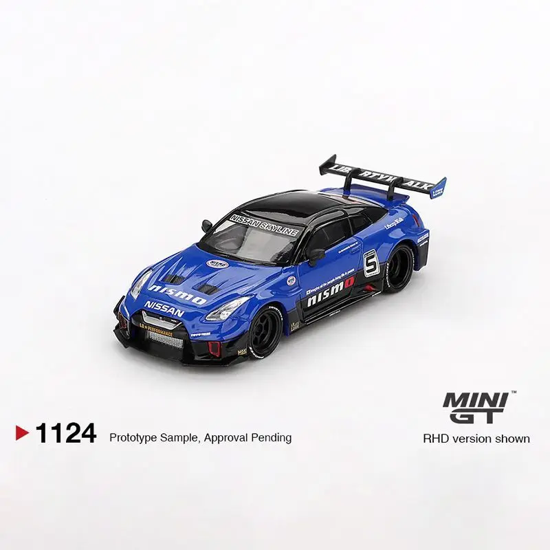 MINI GT 1:64 LB-シルエット ワークス GT 日産 35GT-RR Ver.2 ブルー 合金ダイキャストカーモデル コレクタブルギフト