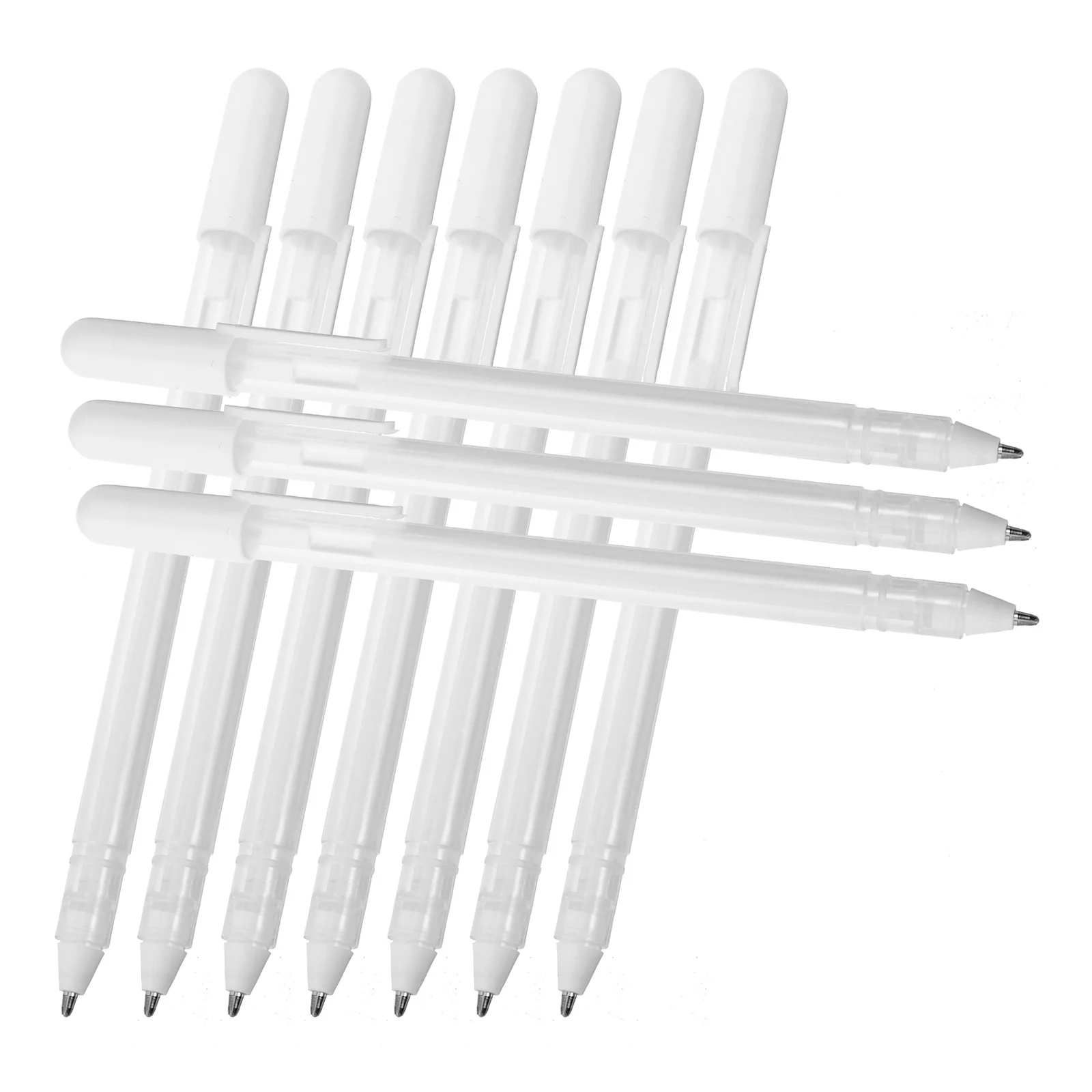 10개입 화이트 페인트 마커 펜 높은 가시성 하이라이터 블랙 페이퍼 아티스트용 드로잉 및 아웃라인 도구 화이트 마커