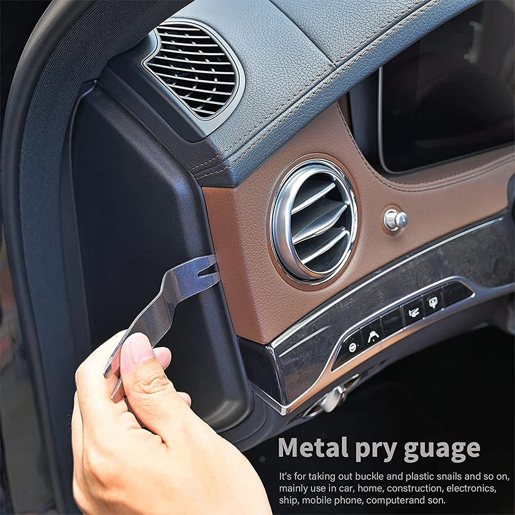 

2Pcs Stainless Car Panel Removal Tool Trim Removal Tools Kit for Panel Door Moldings Auto Body Tools Travel Accessories