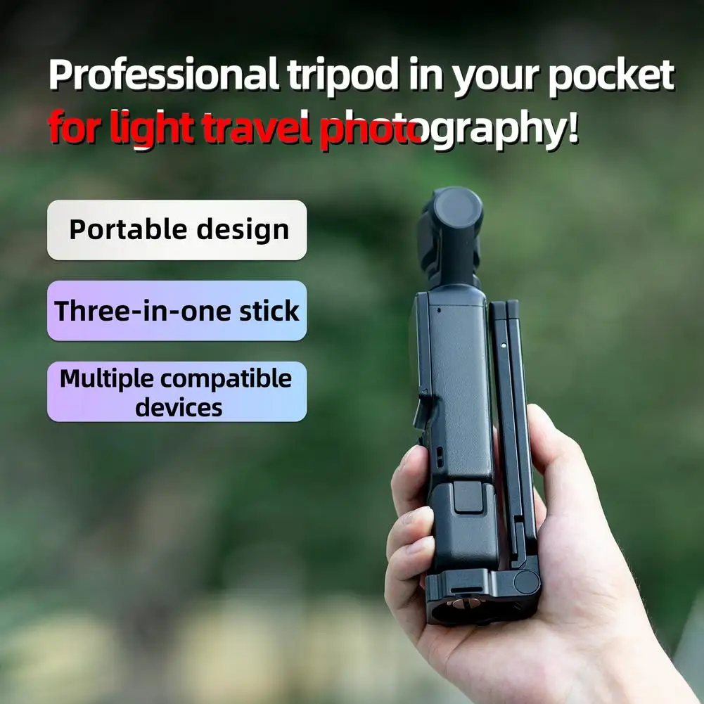 حامل ثلاثي مغناطيسي قابل للطي لكاميرا الحركة، حامل بث مباشر عالمي لحامل ثلاثي سطح المكتب Action5 #2