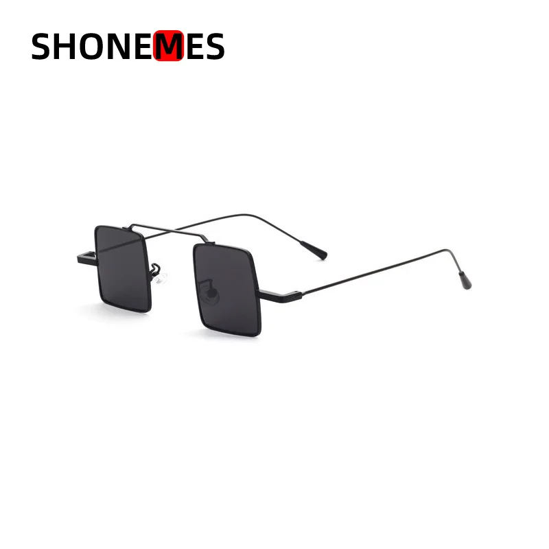 

ShoneMes Small Square Sunglasses Retro Design Mirror Sun Glasses Metal Frame Outdoor UV400 Shades for Men Women