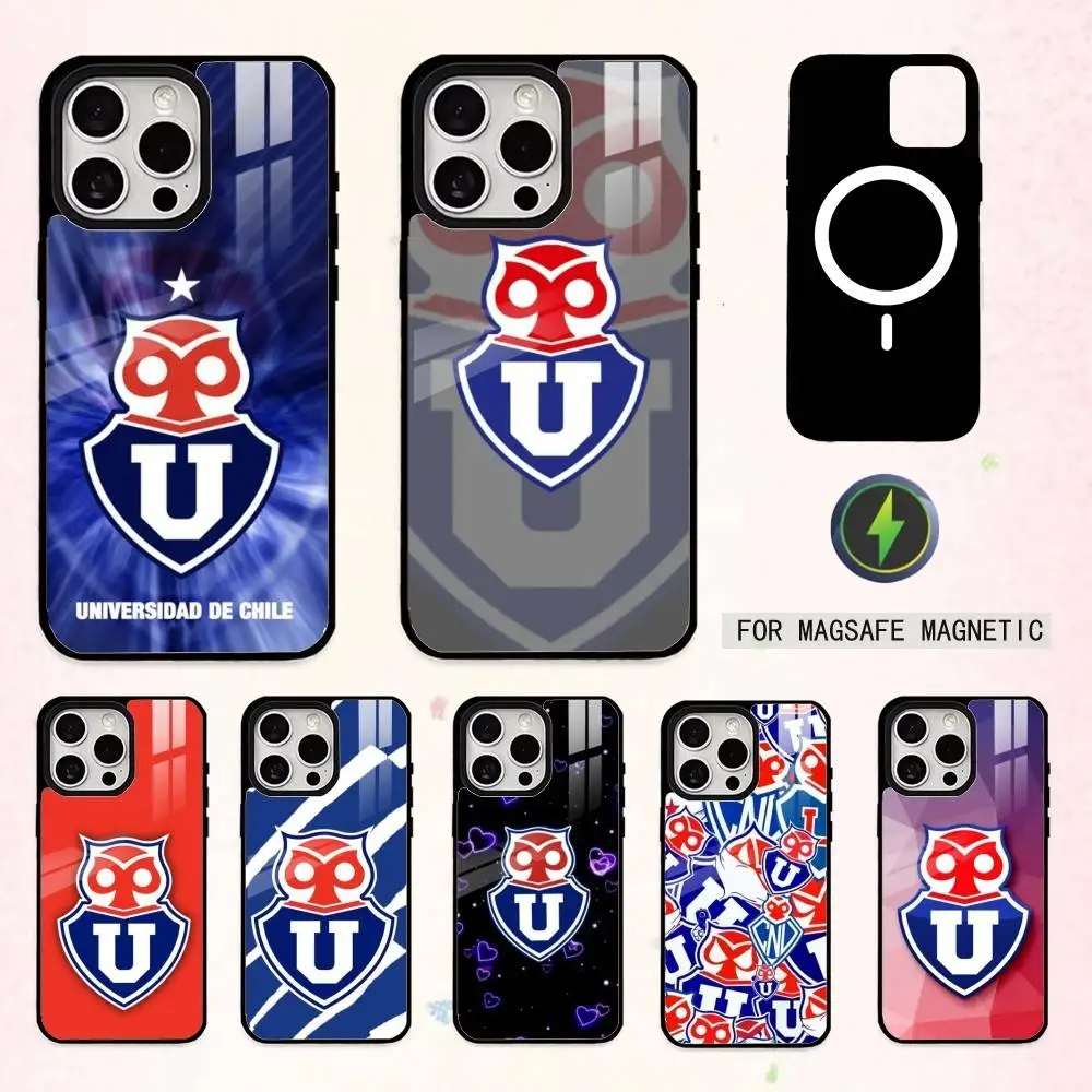 

C-Chile U-University L-Logo Phone Case For iPhone17,16,15,14,13,12,11 Plus,Pro Max Magnetic For Magsafe Wireless Charging
