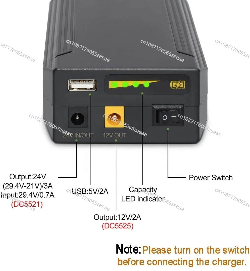 High Quality Lithium Ion 12v 23400mAh Battery Packs Light Convenient Outdoor Power Bank Lithium Ion Battery