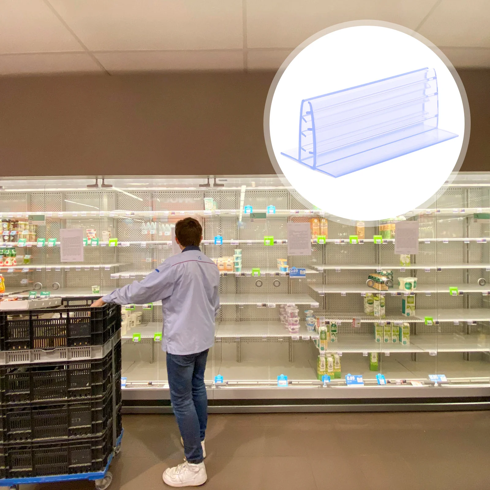 6 pezzi di schede di classificazione supporti per protezioni antispruzzo per ufficio magazzino supermercato cartellino del prezzo supporti per cartelli display numero tavolo