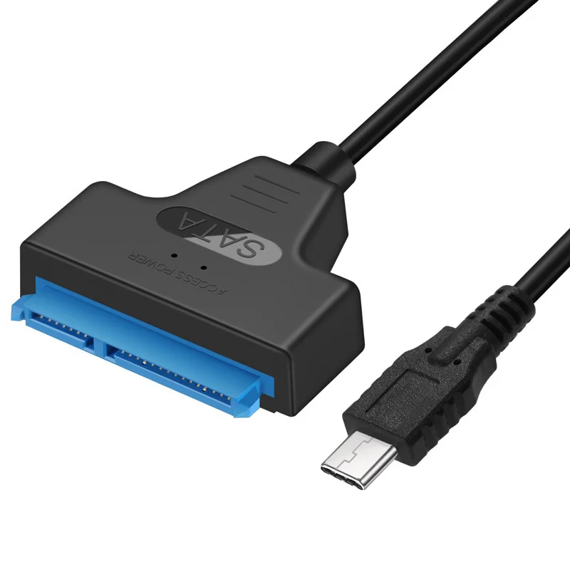 USB 3.1 Type C SATA Cable Converter Male to 2.5'' HDD SSD Drive Wire Adapter Wired Convert USB3.1 SATA3 22Pin Cable for Computer