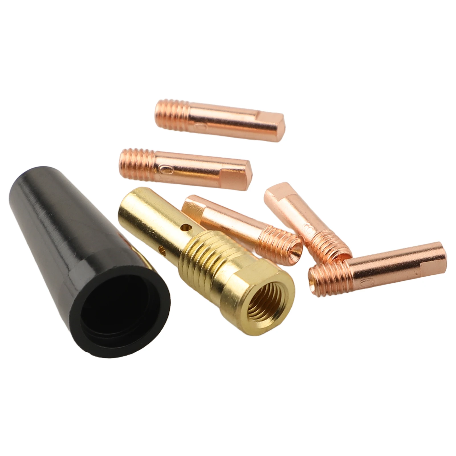 Welding Nozzle No Gas Nozzle Tip Conductive Tips Protective Tips Connecting Rod For MIG120/140/180 Flux-Cored MIG Welder Parts