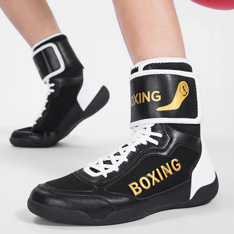 

Борцовская боксерская и боевая обувь для соревнований, профессиональная устойчивая к царапинам, противоскользящая, дышащая и спортивная обувь с цветными блоками