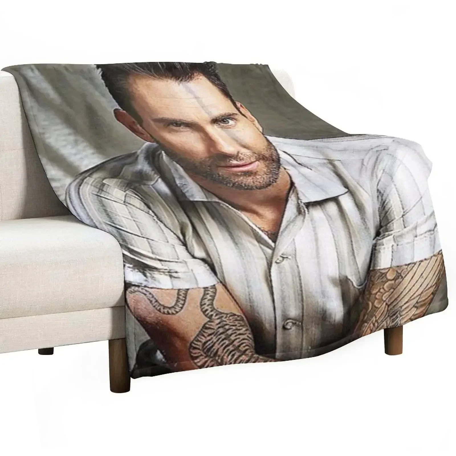 

adam levine Throw Blanket Polar Retros christmas gifts Blankets