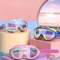 Fanceey Children Swimming Goggles Caps Boys Girls Professional Diving Goggles Glasses Waterproof Anti-fog Big Frame