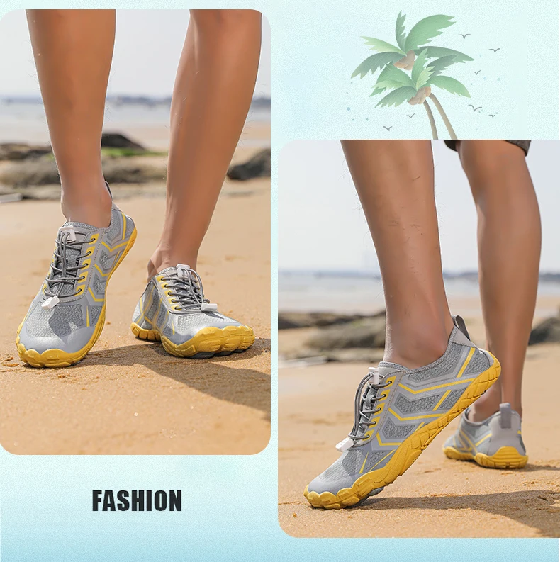 Unisex Swimming Water Shoes Men Barefoot Outdoor Beach Sandals Upstream Aqua Shoes Plus Size Nonslip River Sea Diving Sneakers