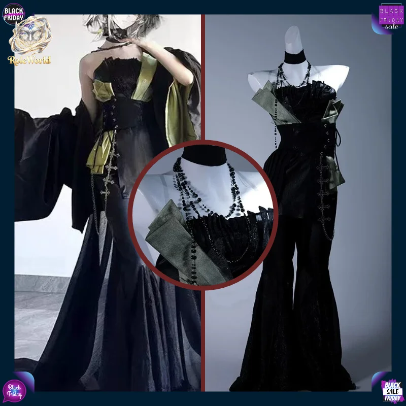 Nouvelle collection Arknights Kal'tsit Bazaar Boundless, ensemble complet de costumes de cosplay, tenue d'anime pour Comic Con Halloween