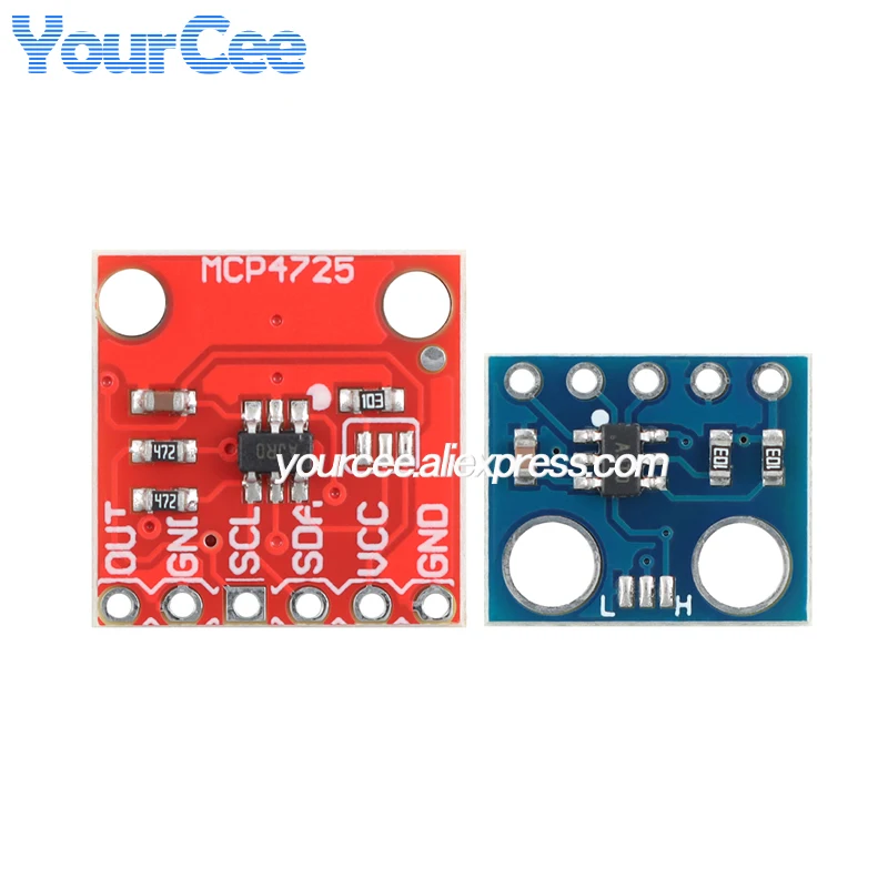10 szt./1 szt. Moduł konwersji DAC MCP4725 Interfejs I2C Rozdzielczość 12-bitowa Płytka konwertera cyfrowo-analogowego D/A 2,7-5,5V — zdjęcie produktu 3