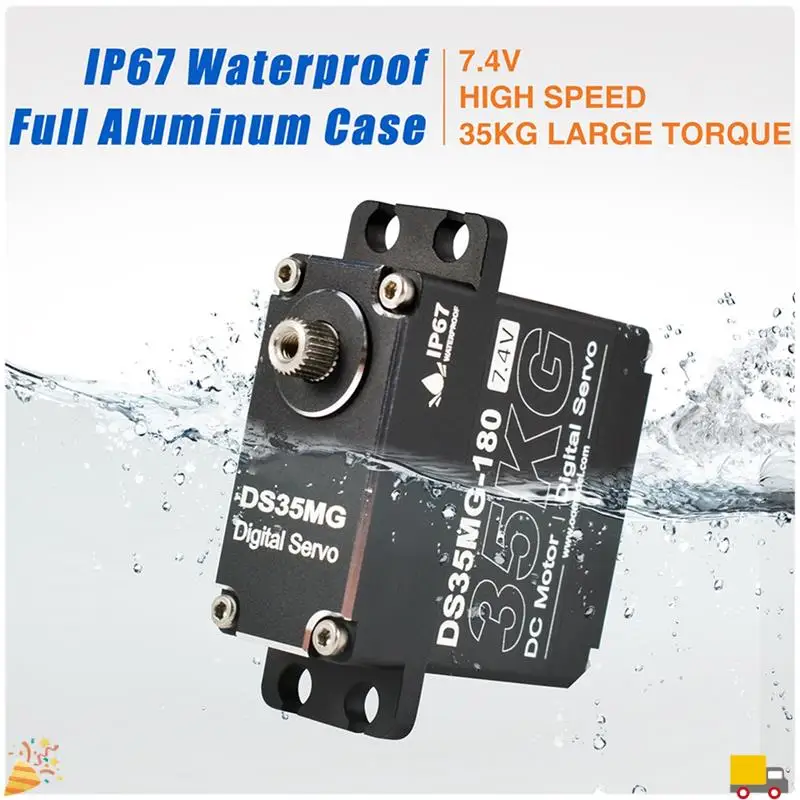 35 キロ RC サーボモーター防水デジタルサーボ高トルクメタルギアサーボ Rc カーロボットメカニカルアーム
