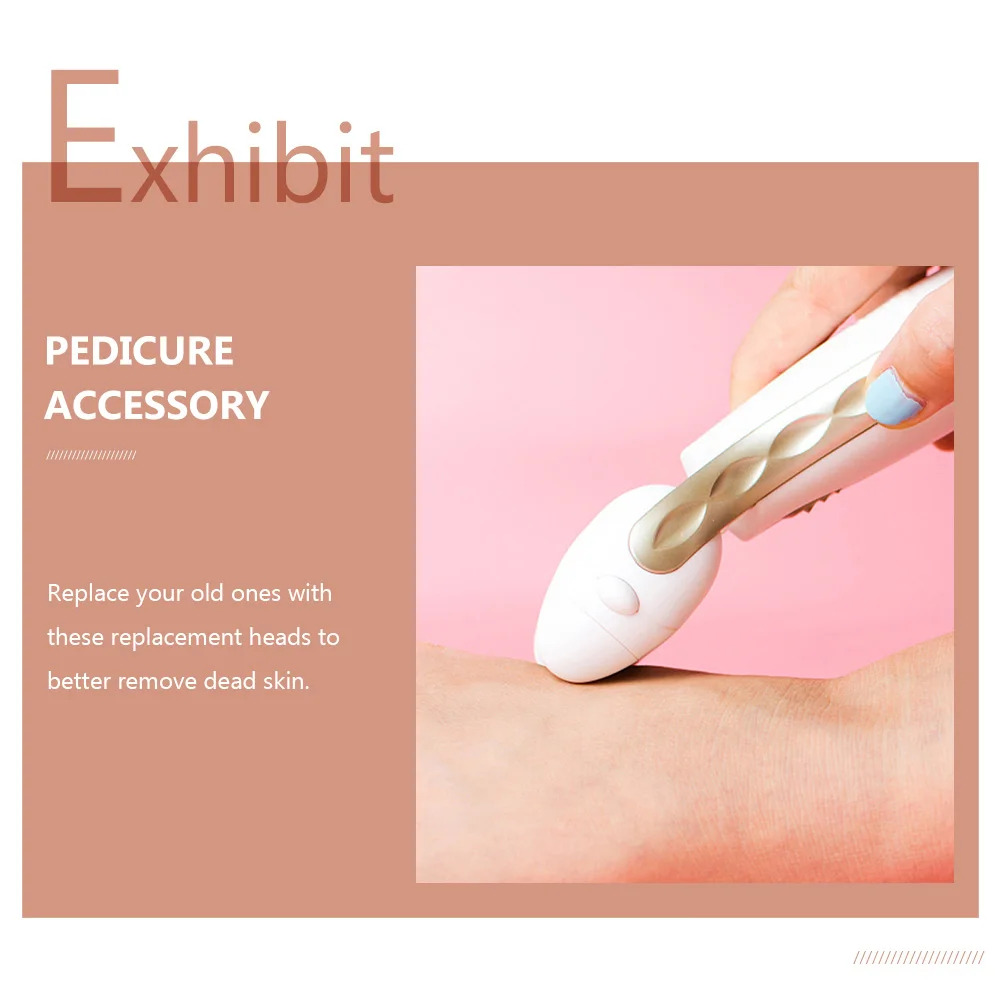 

10 Pcs Foot File Replacement Heads Electric Pedicure Callus Remover Dead Skin Rollers Nail Supplies Grinder Accessories