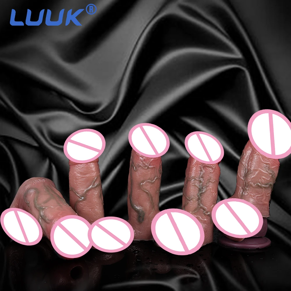 

LUUK Simulation Penis Enlargement Sleeve Bondage Cock Delay Ejaculation Soft Silicone Extender Male Erotic Sex Toys For Couples