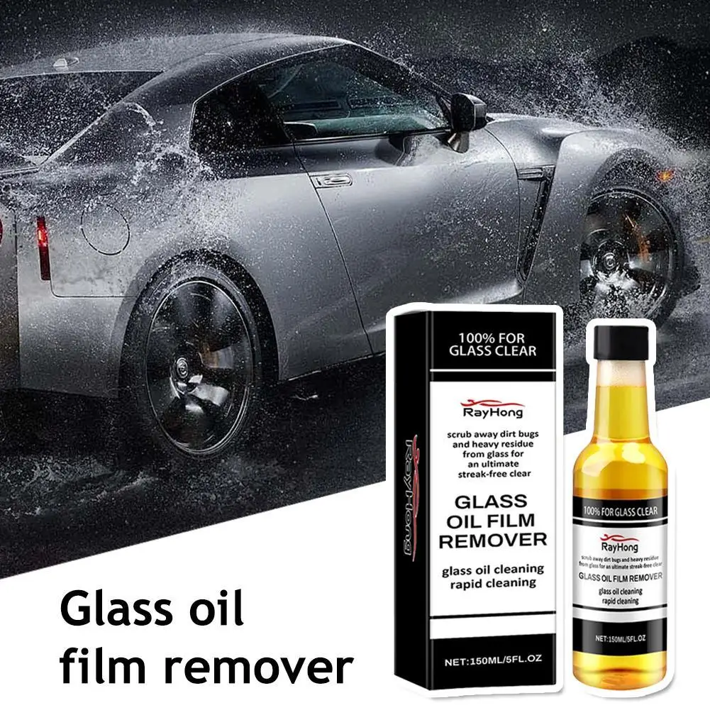 150ml Automotive Glass Oil Film Remover Windshield Efficient Performance Cleaner Clear Vision Fast Clean Without Trace Use