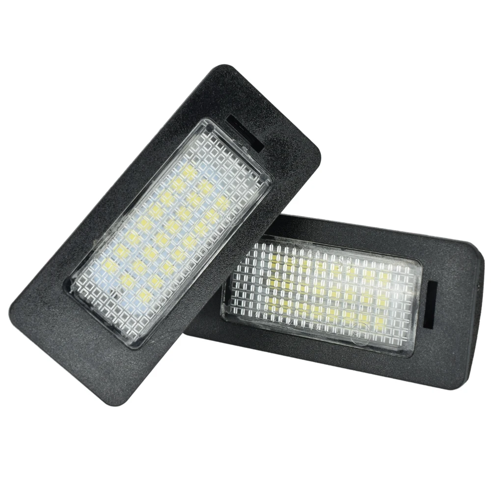 2X 아우디 A1 A4 A5 S5 A6 A7 Q5 TT VW Led 후면 라이센스 번호 플레이트 라이트 램프 전구 크세논 슈퍼 밝은 조명 업그레이드