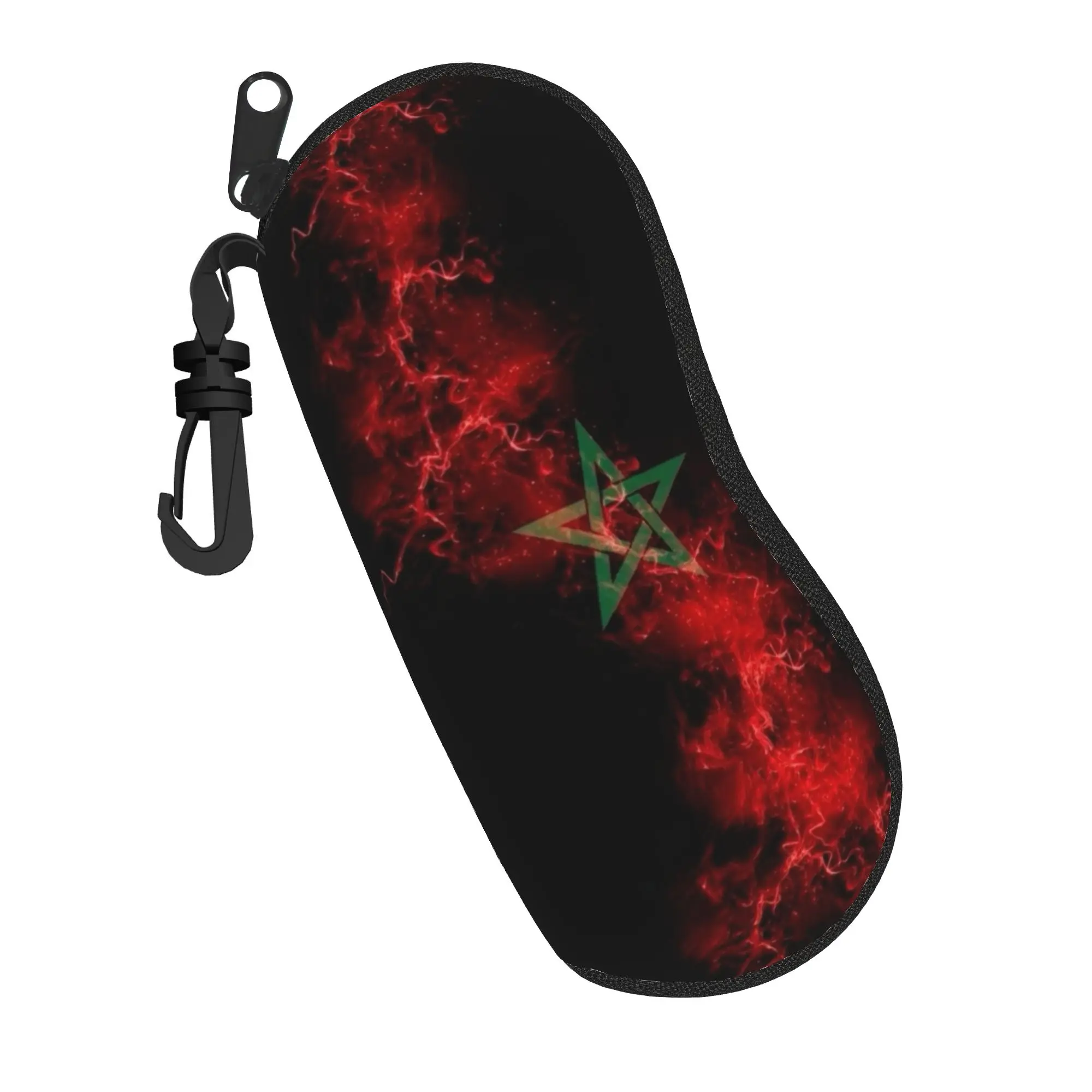 Morocco Maroc flag Moroccan Merch Glasses Case for Women New Accessories  Glasses Storage Box Protector Eye Contacts Case