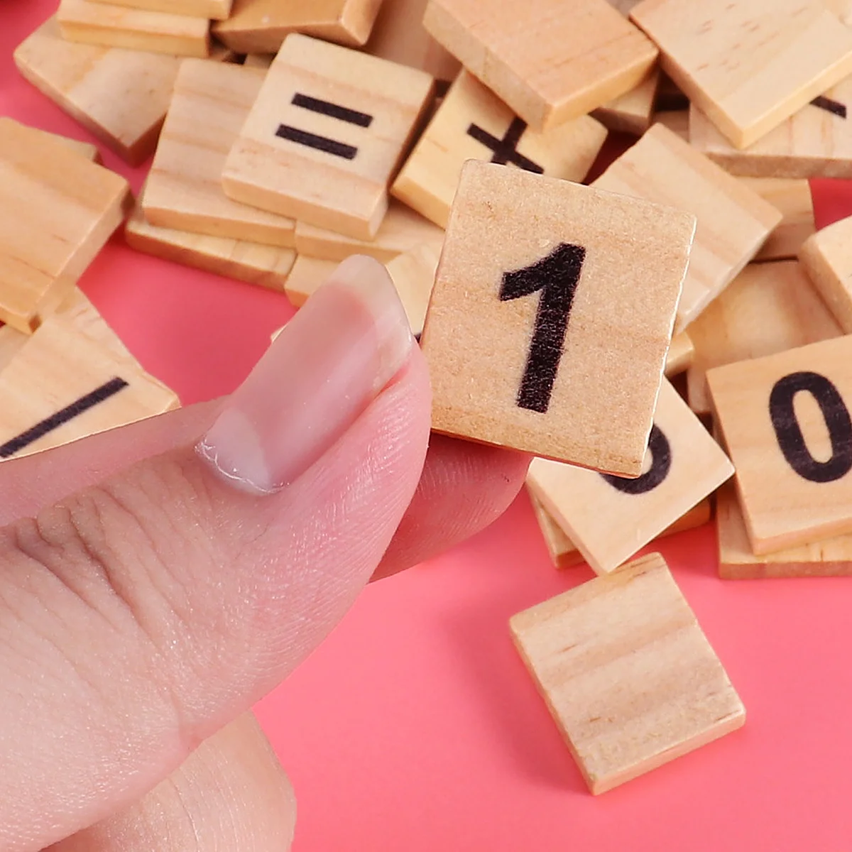 100Pcs Anzahl Puzzle Holz Blöcke Pädagogisches Anzahl Lernen Frühen Kindheit Mathematik Spiel Kinder Spiel Holz Blöcke