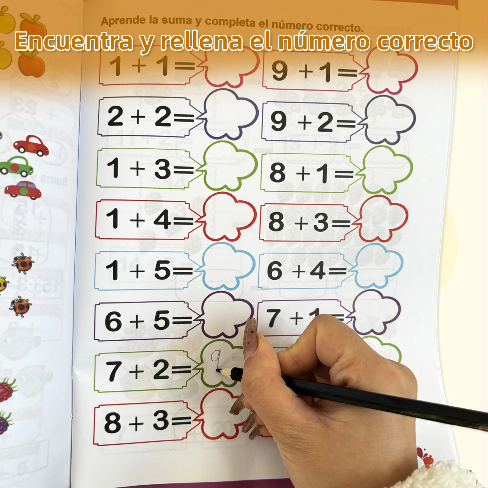 Spanish Children's Math Workbook Addition And Subtraction Oral Arithmetic Book 5-8 Years Old Primary School School Supplies