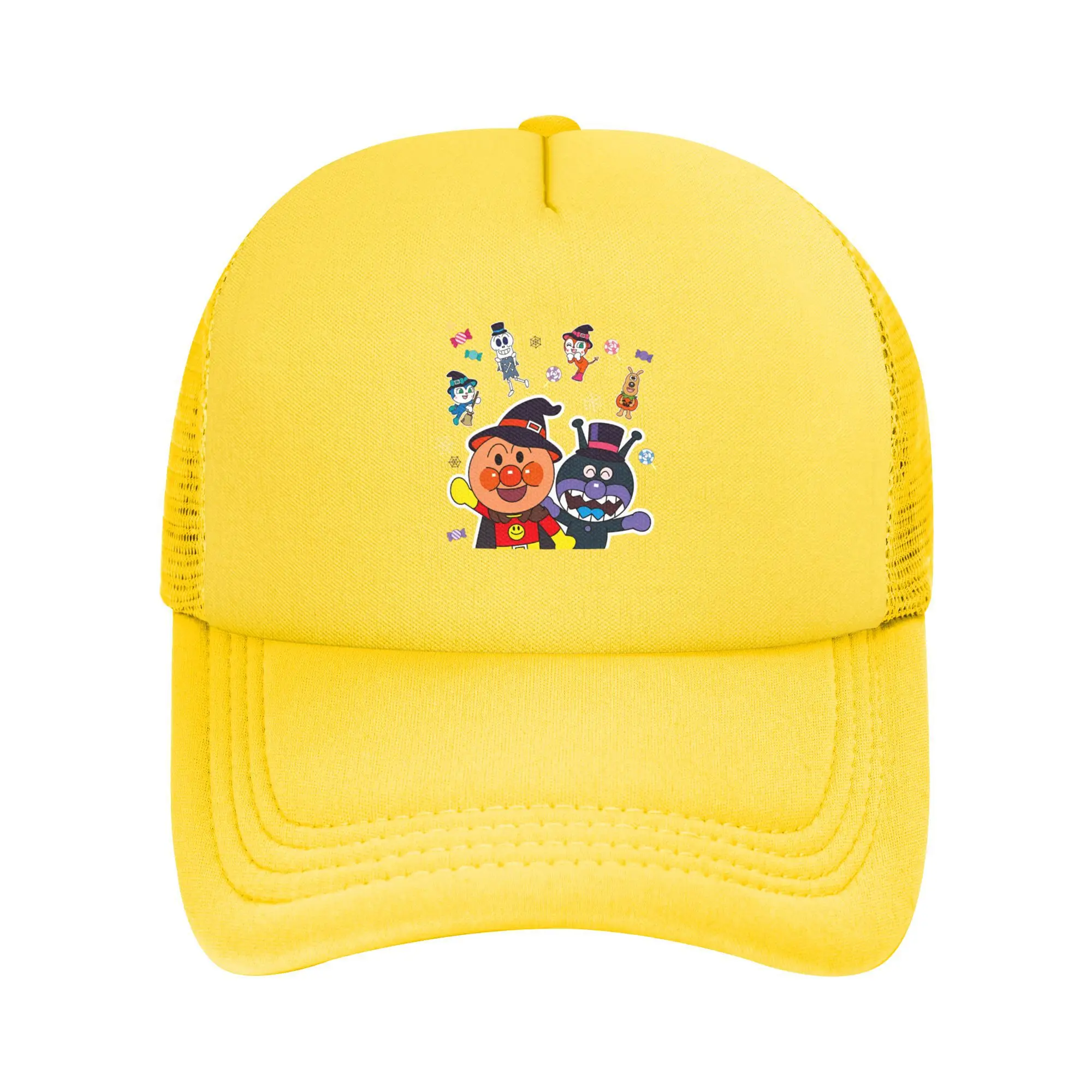 

Japanese Anime Anpanman Trucker Cap Unisex Hat Sun Caps Trucker Cap Breathable Polyester Mesh Baseball Caps Wholesale New