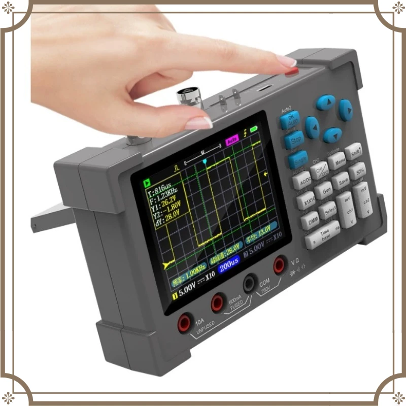DSO3D12 High Performance Dual Channel Digital Oscilloscope with Multimeter, 120MHz Bandwidth 500MS/s Sampling Rate