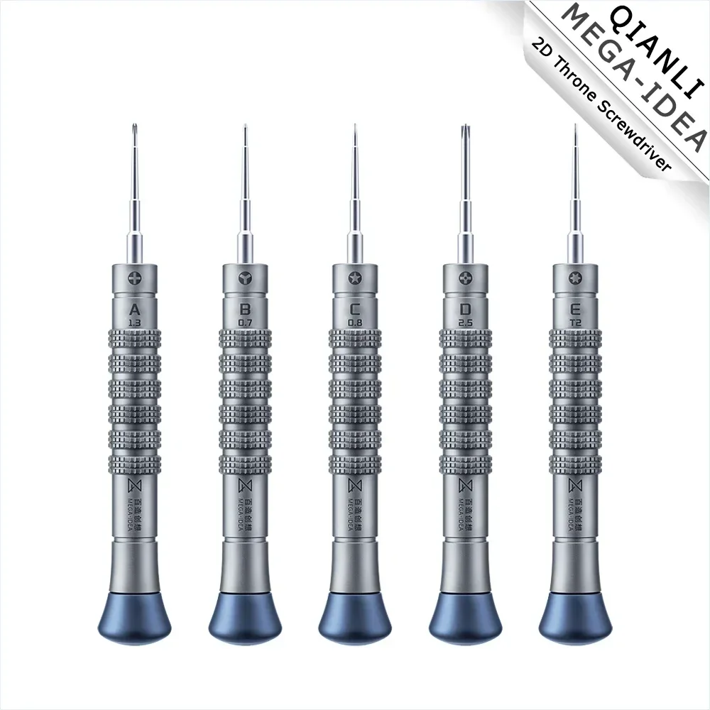 

Precise Screwdriver Qianli Mega-idea 2D Throne Screwdriver Non-slip Aluminum Alloy Screwdriver High Precision Repair Tool